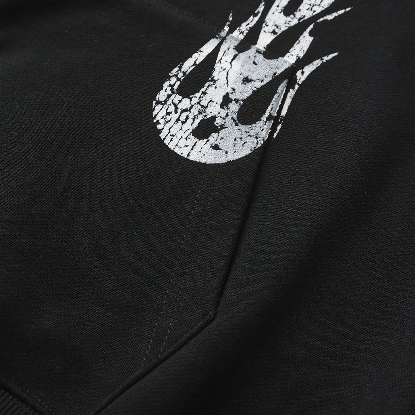 BOXY GEMSTONE FLAME ZIP UP HOODIE