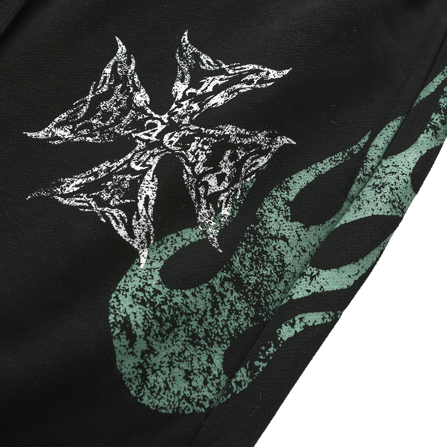 BLACK FLAME HEAVYWEIGHT SWEATPANTS