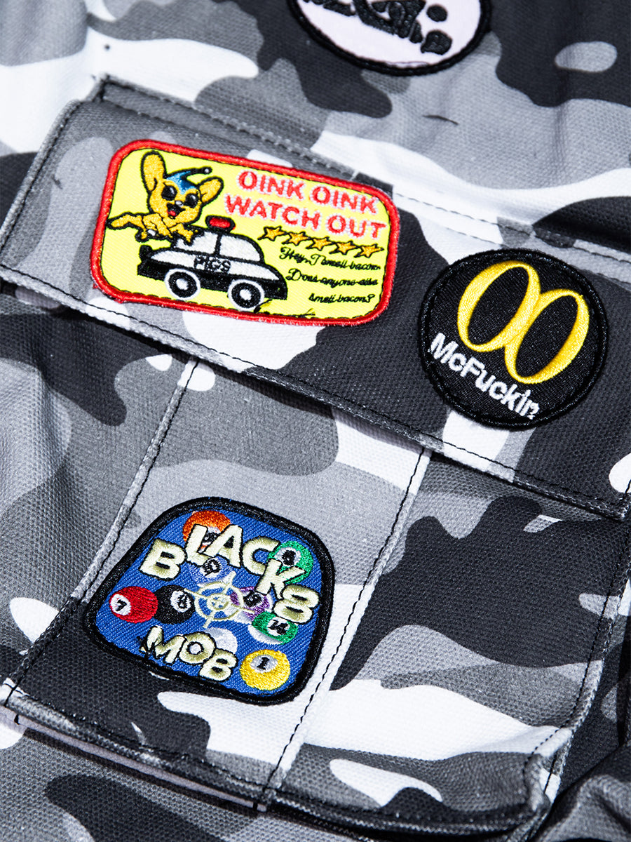 FIRE AHH PATCHES CAMO BACKPACK