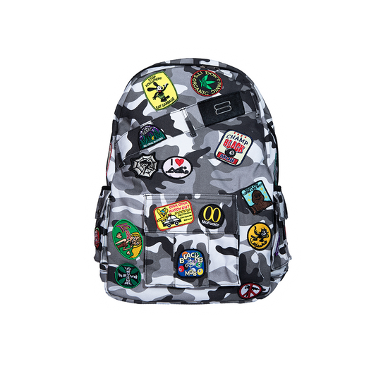 FIRE AHH PATCHES CAMO BACKPACK
