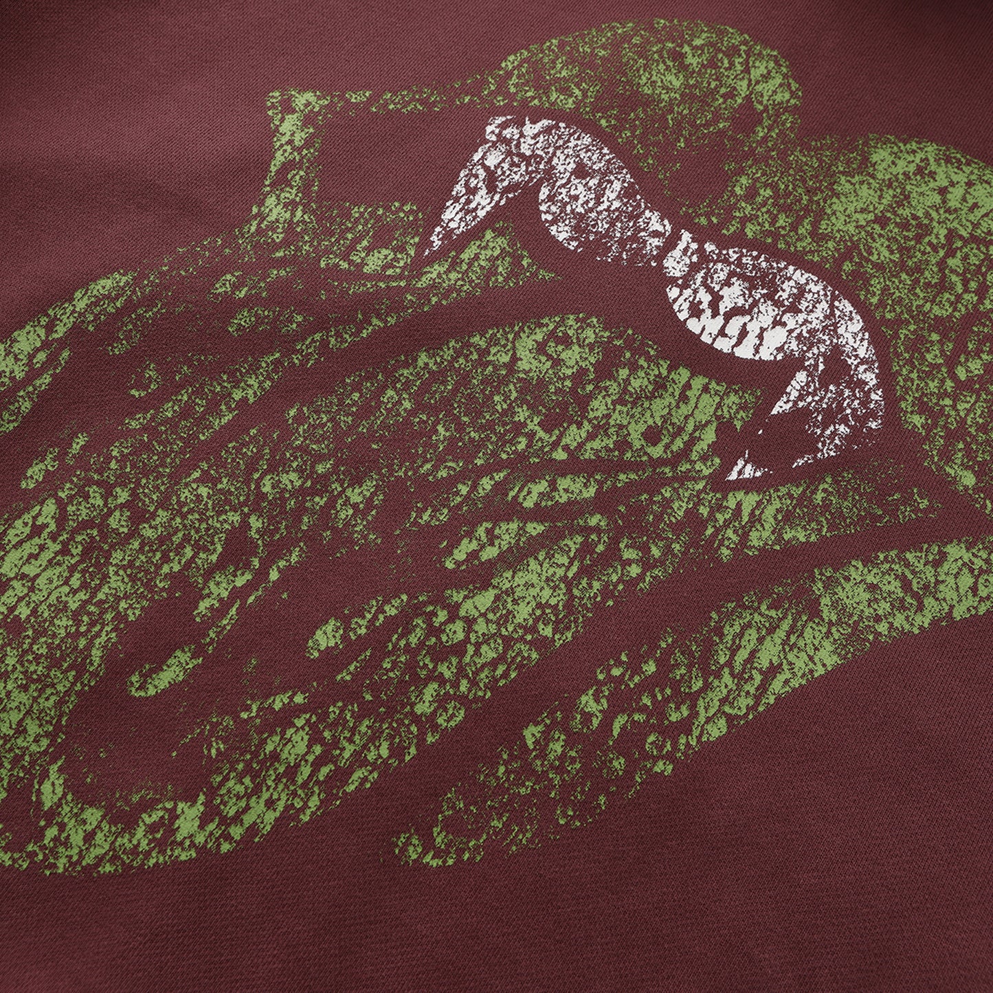 BOXY GEMSTONE FLAME ZIP UP HOODIE