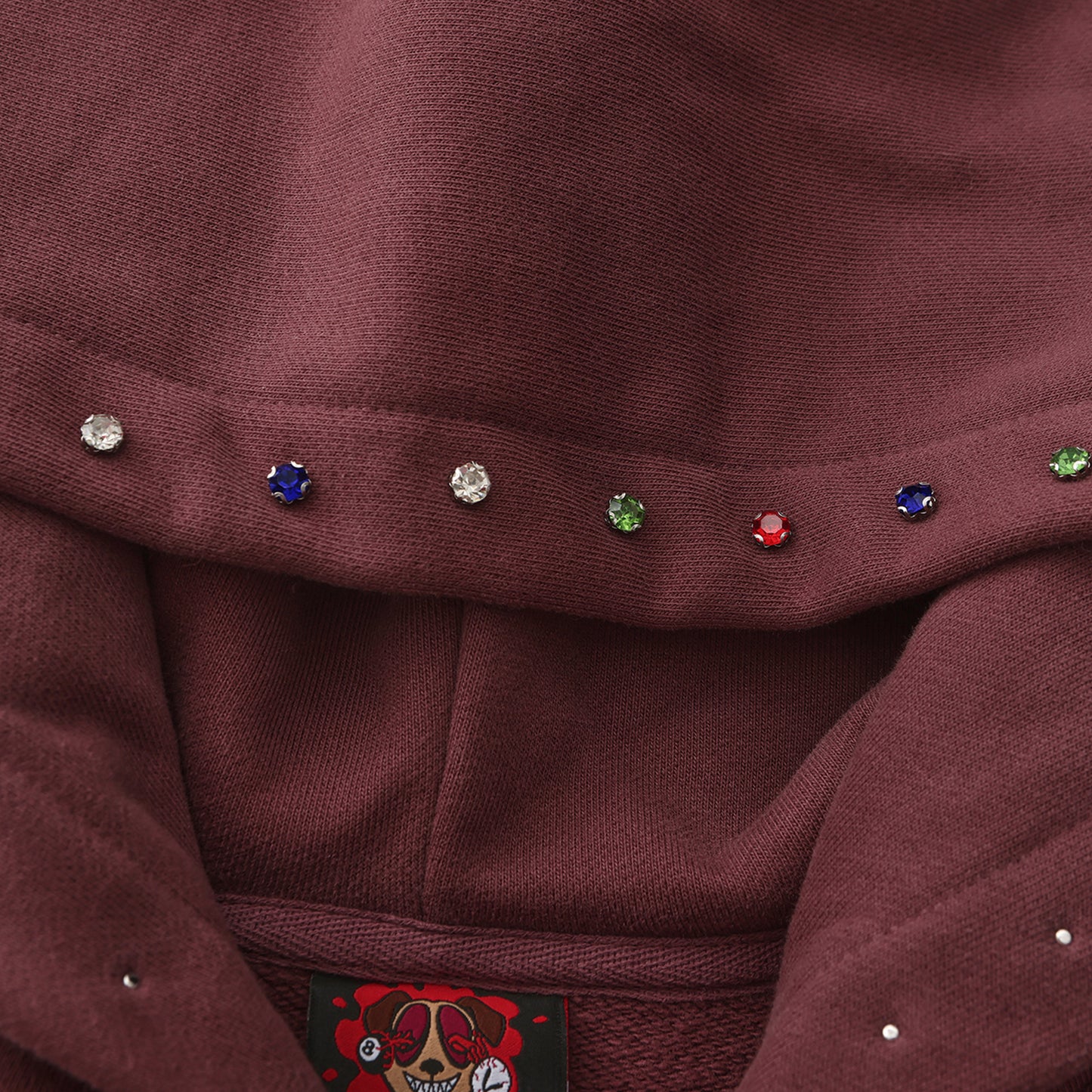 BOXY GEMSTONE FLAME ZIP UP HOODIE