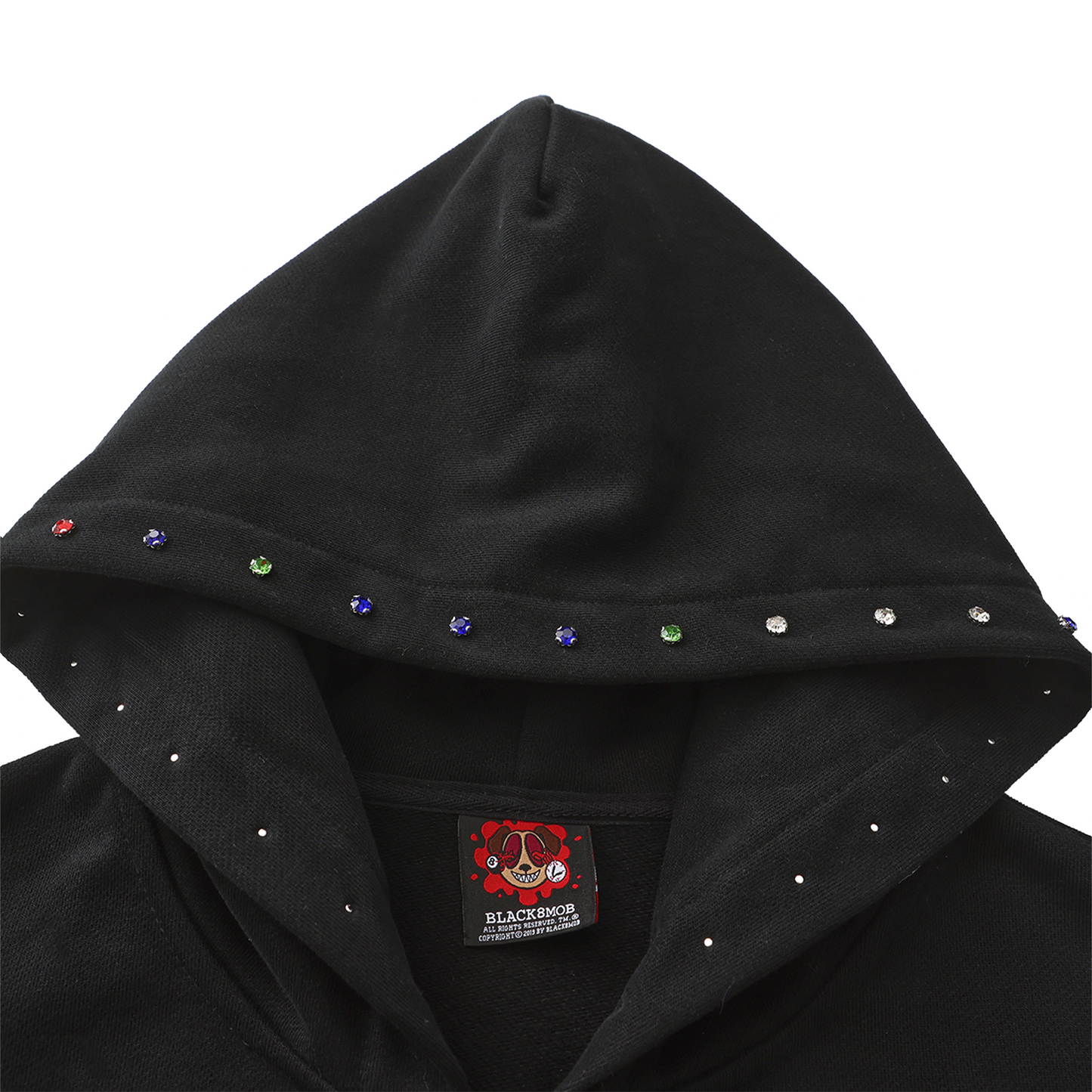 BOXY GEMSTONE FLAME ZIP UP HOODIE