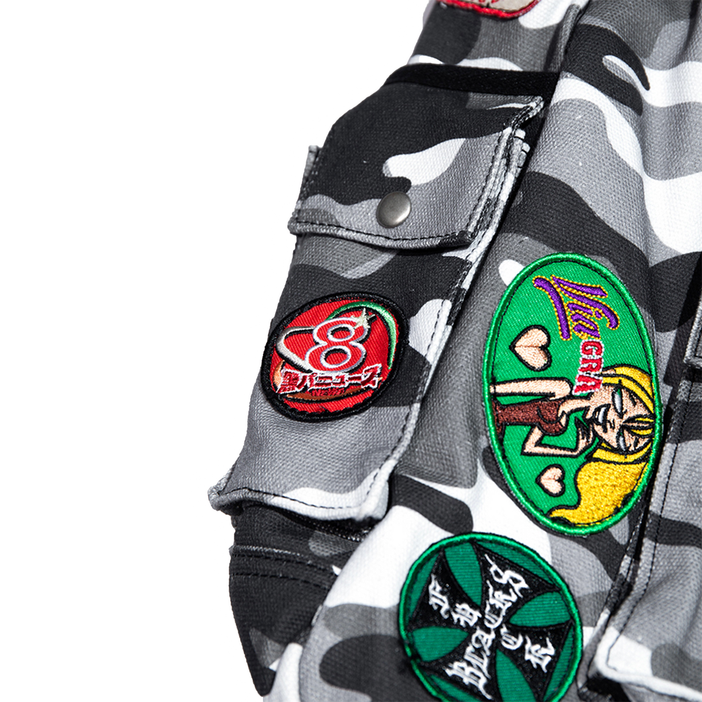 FIRE AHH PATCHES CAMO BACKPACK